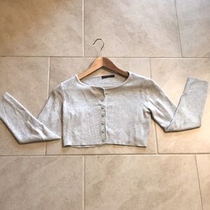 Brandy Melville Grey Cardigan Sweater